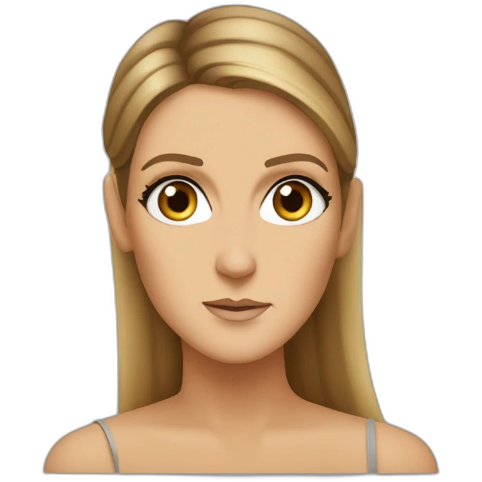 Céline Dion boring face emoji
