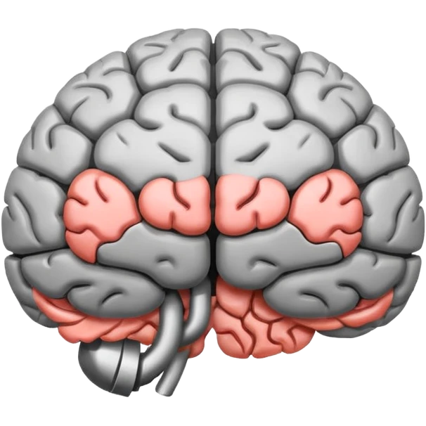 A brain with a loading bar which is filling underneath emoji