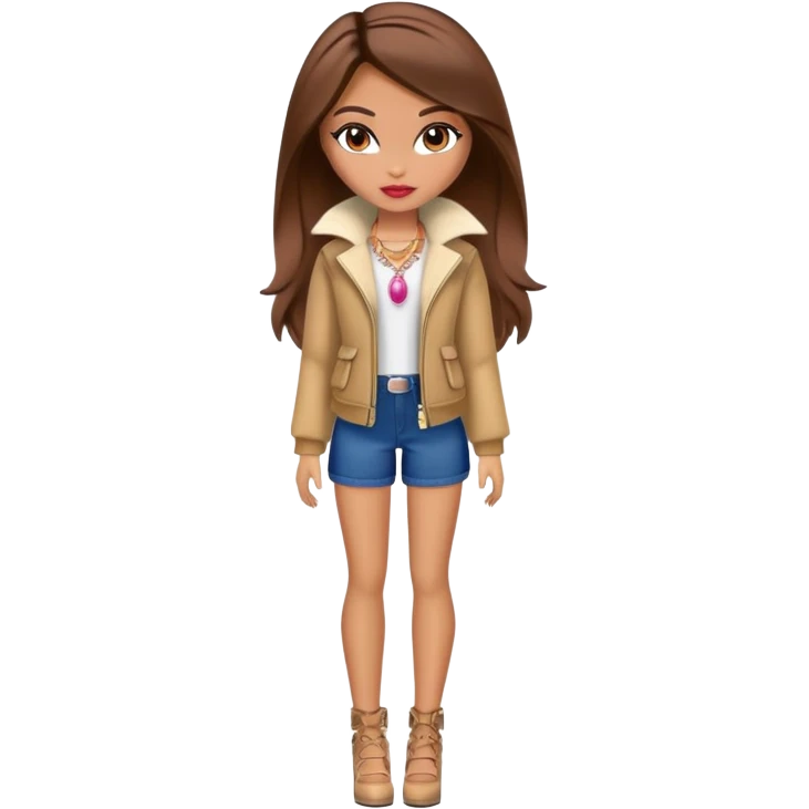 bratz dolls brown haired  emoji