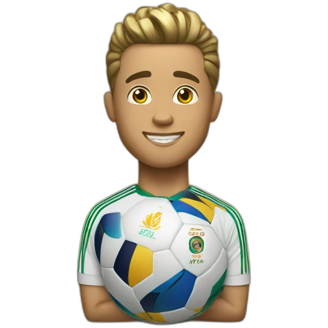 Ronaldo won a world cup and golden ball emoji