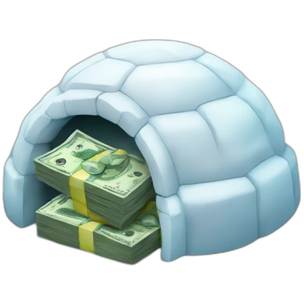 igloo processing money emoji