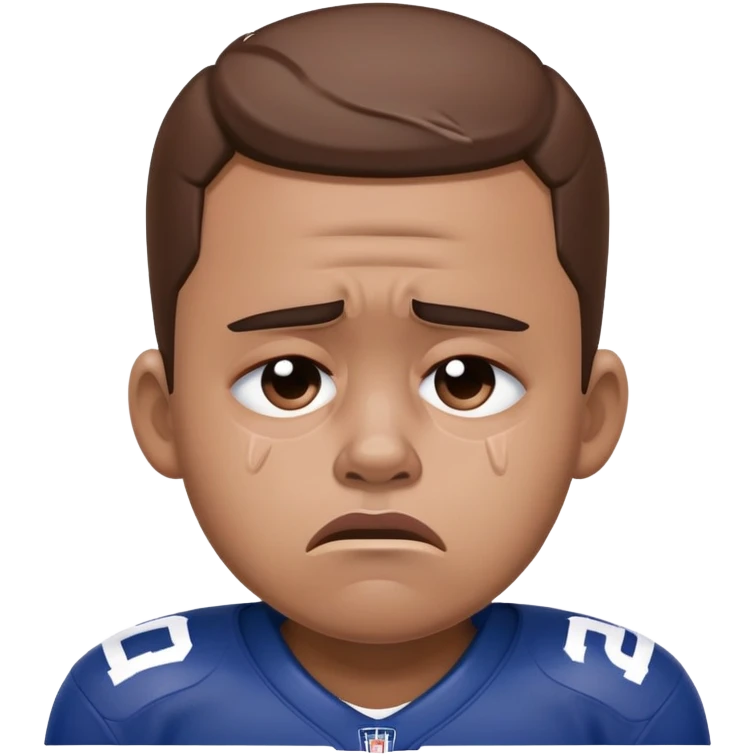 Crying sad NY giants fan depressed emoji