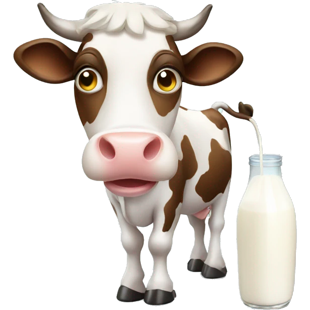 Cow with milk emoji