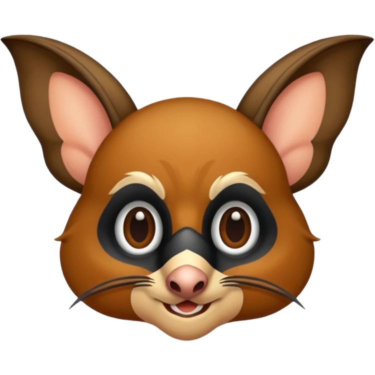 Natürliche Fledermaus ganzkörper emoji