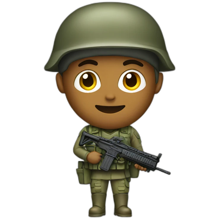 soldier with keyboard emoji