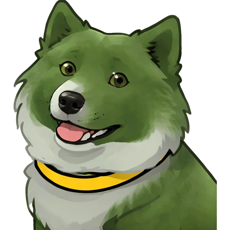 samoyed smiling emoji