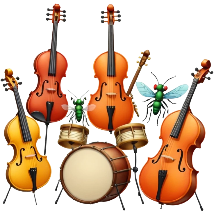 Musician Insects emoji