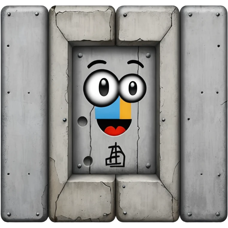 berlin wall long emoji