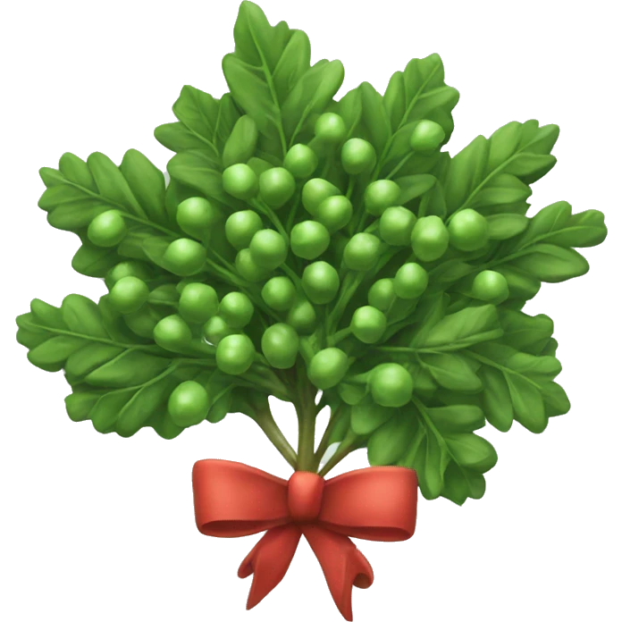 Mistletoe hanging emoji