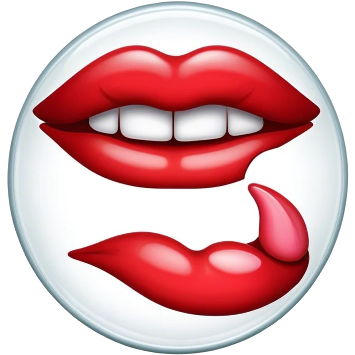 Lip imprints emoji