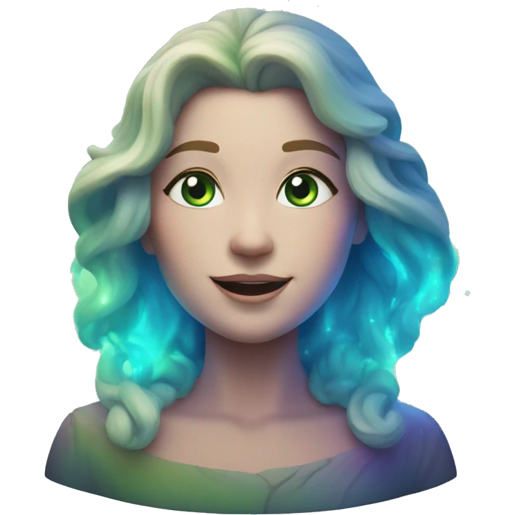 Aurora Borealis circular emoji