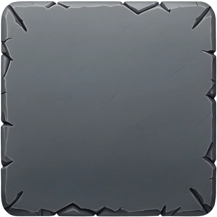 generate realistic detailed stone patform 2d top view dark color emoji