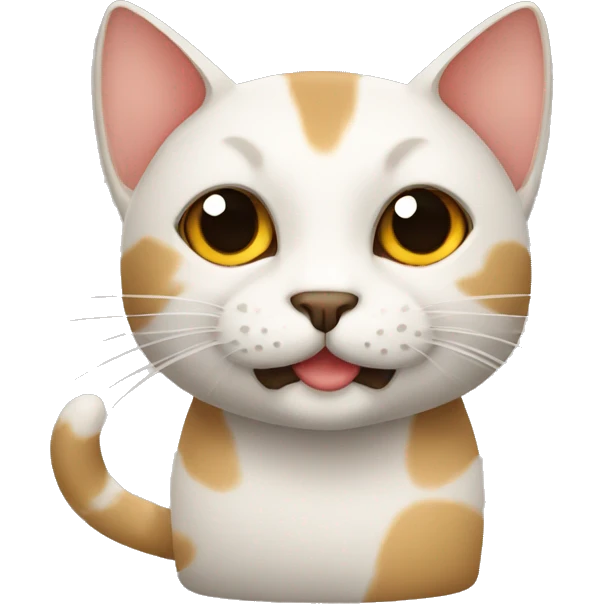 Gato em forma de chamas emoji