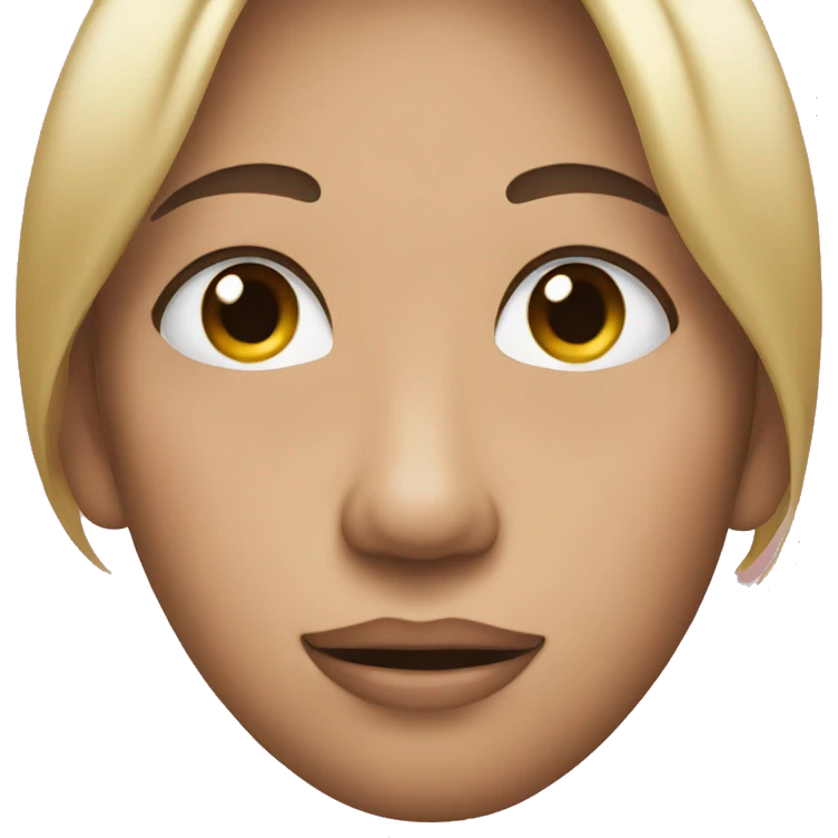 Blushing face with hands under chin emoji
