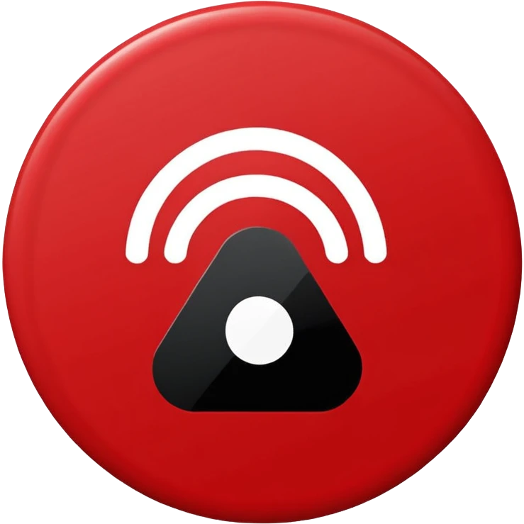 Minimalist “No Wi-Fi” icon, flat vector style on white background. A clean black Wi-Fi signal symbol inside a bold red circle with a diagonal clearly shows no internet connection or poor connection. No text, shadows, or extra details emoji