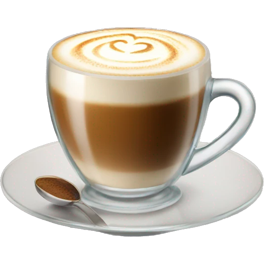 glass of cappuccino emoji