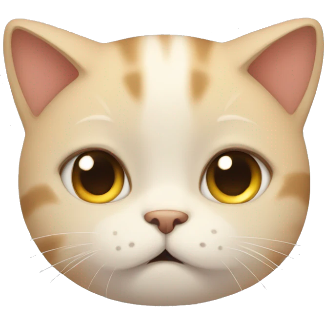 cute cat very sad emoji