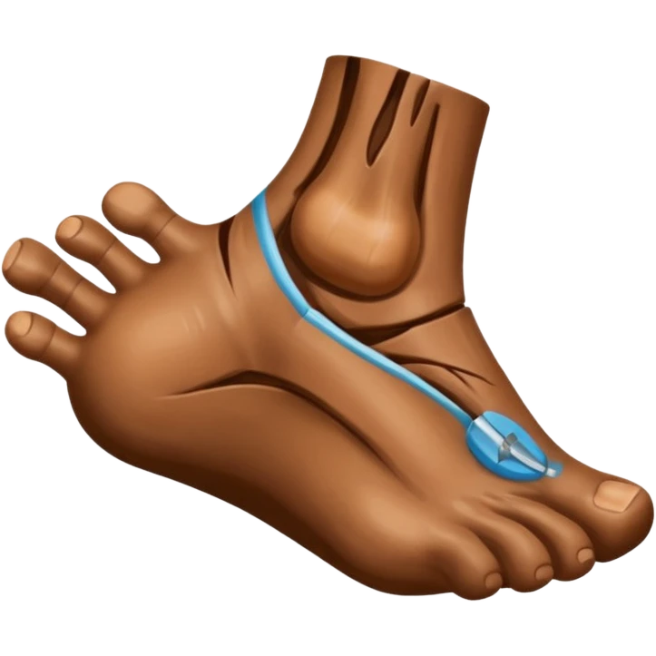 🦶🏽flipped emoji