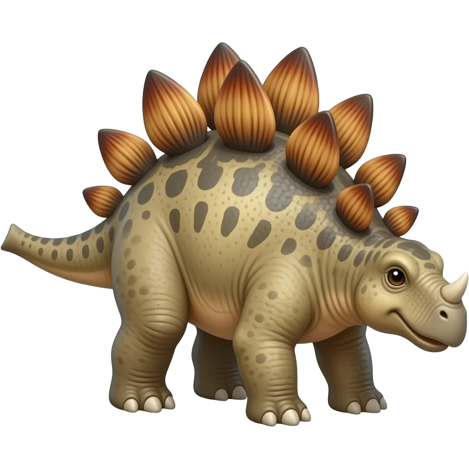 Stegosaurus with elephant tail emoji