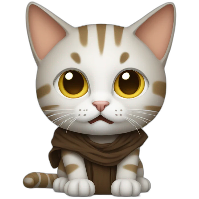 cat is jedi emoji