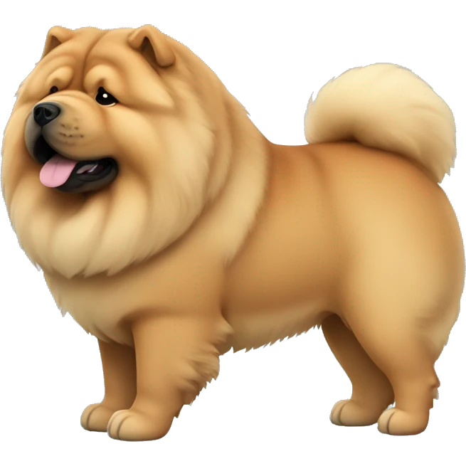 Chow chow with long snout emoji