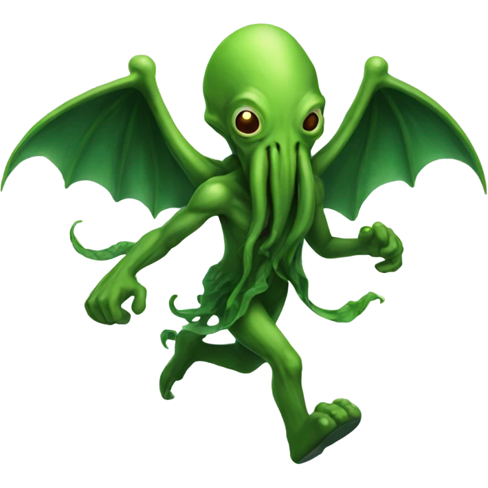 Cthulhu speed running emoji