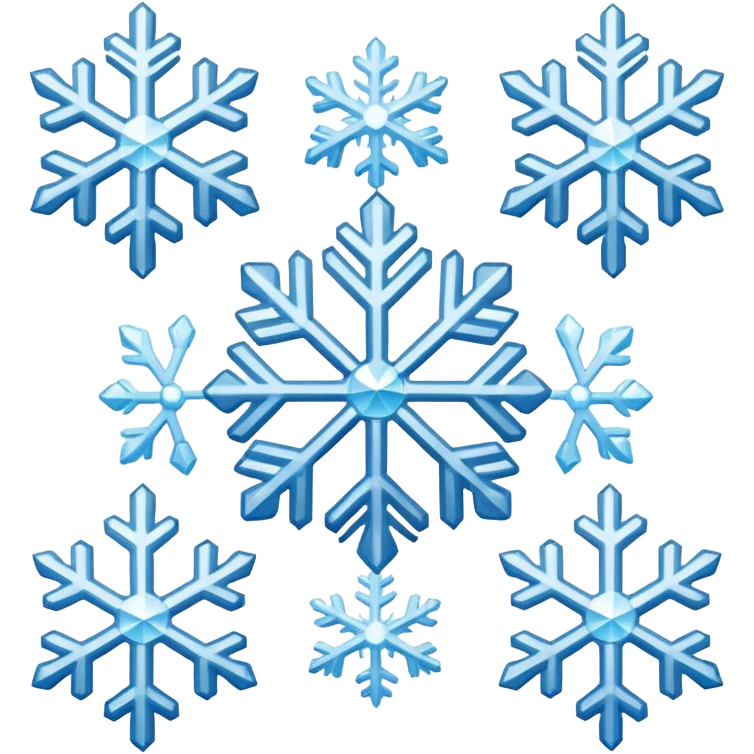 снежинки emoji