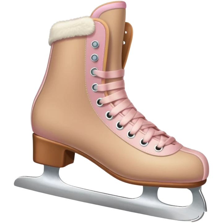 Beige and light pink I’ve skates emoji