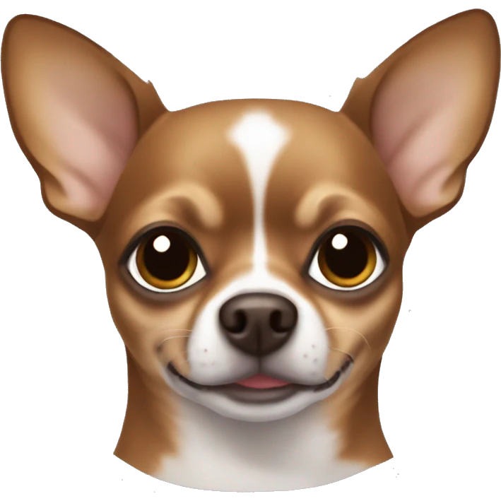 Fully brown chihuahua dark eyes emoji