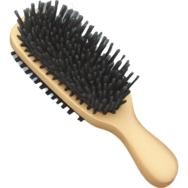 Hair brush emoji