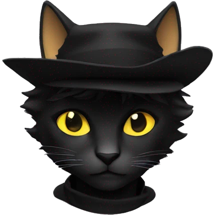 Chat noir emoji