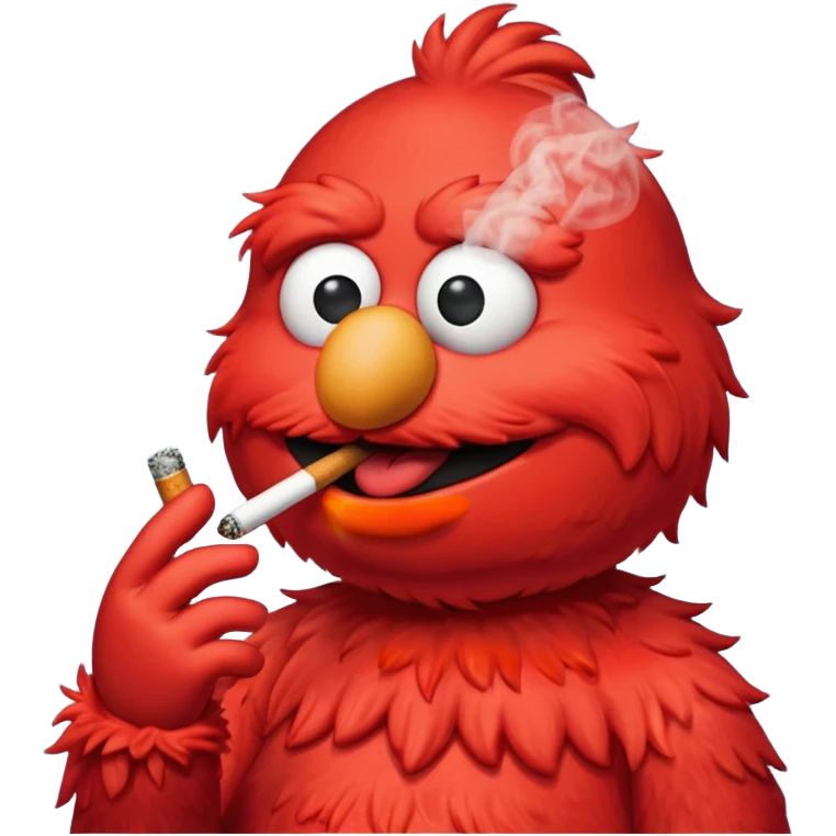 elmo smoking  emoji