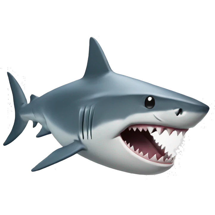 Shark with tophal emoji
