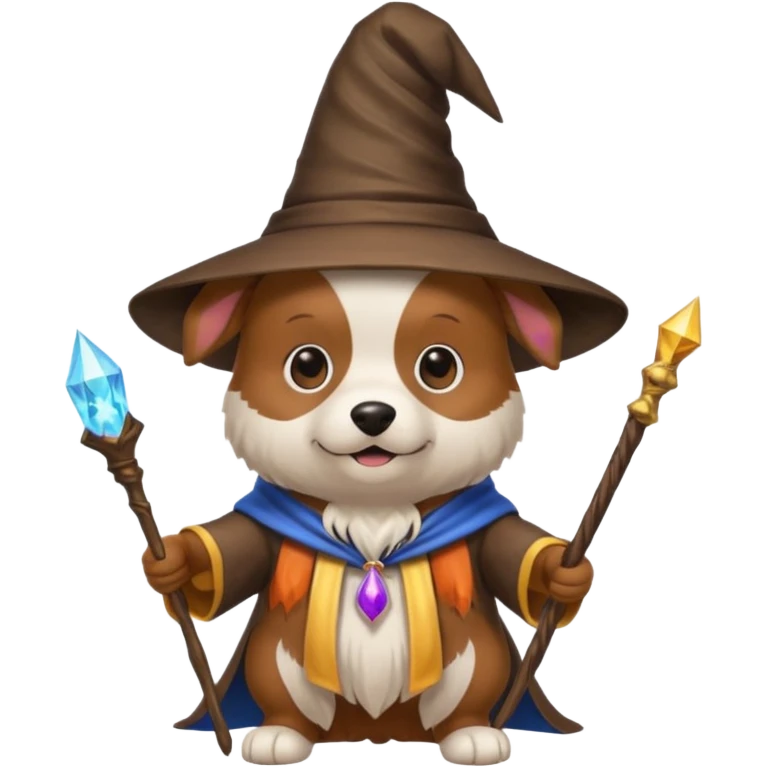 Dog wizard emoji