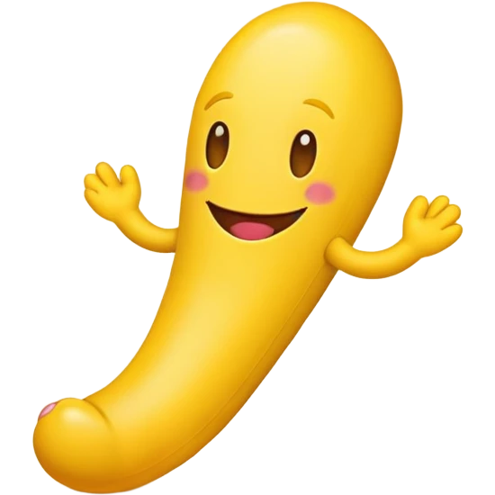 Classic yellow smile emoji, with a penis and feet emoji