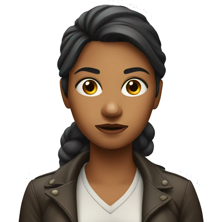 Woman suspicious emoji