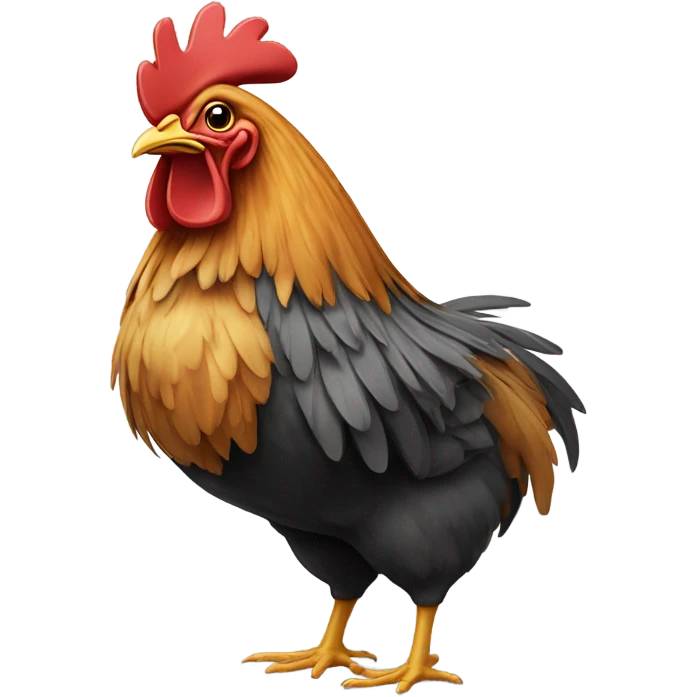 Chicken butt emoji