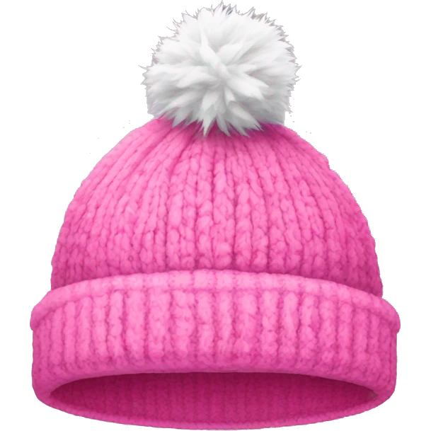 Pink winter hat  emoji