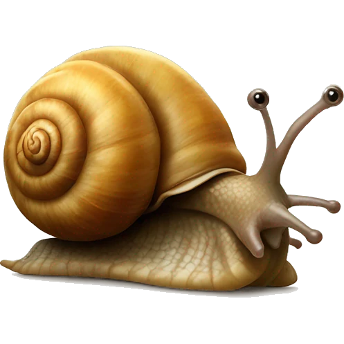 snail with a potato shell emoji