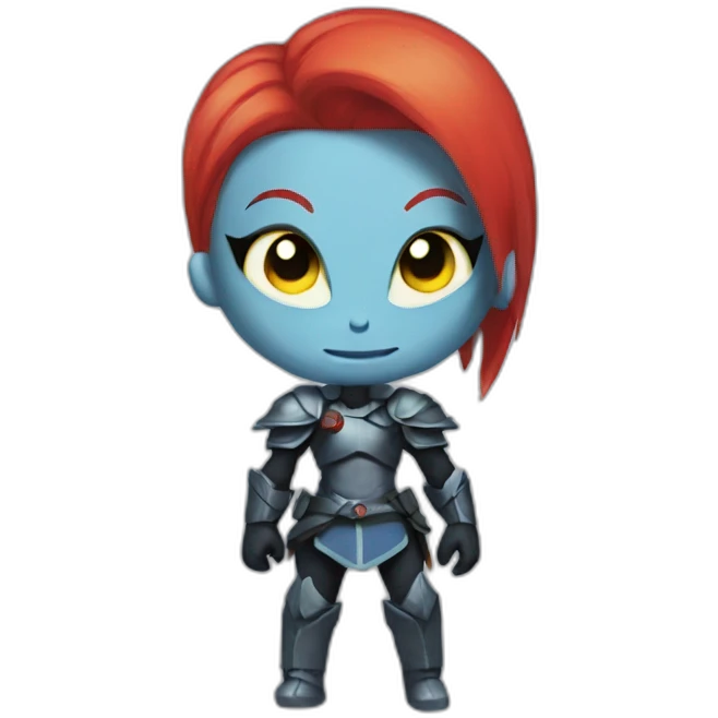 Undyne undertale emoji