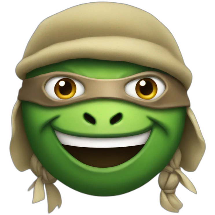 Leonardo tmnt face emoji