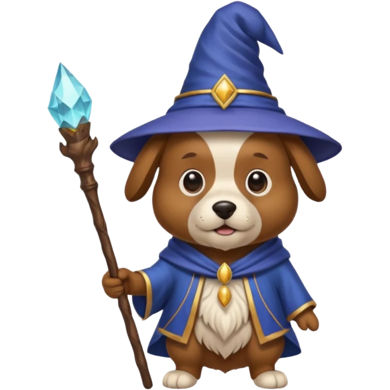 Dog wizard emoji