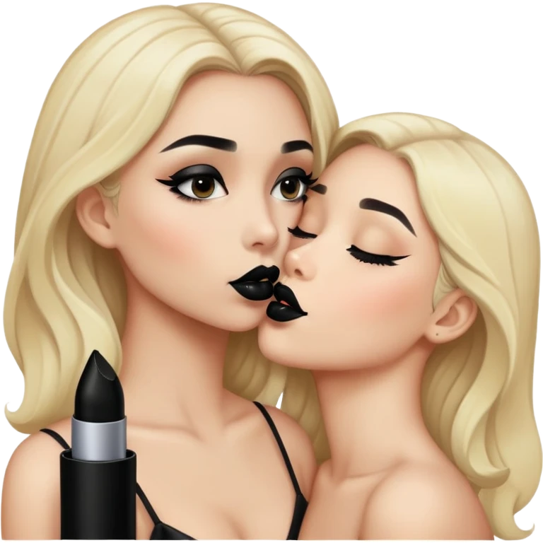 Черный поцелуй  emoji