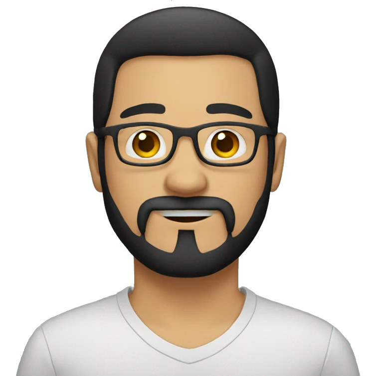 indonesian adult goatee beard no moustache no glasses black hair emoji