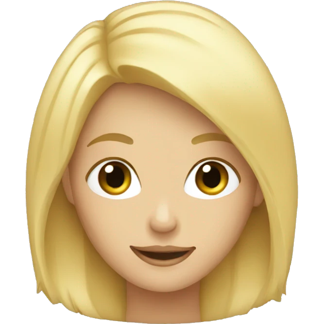 Blond Haired Lady emoji