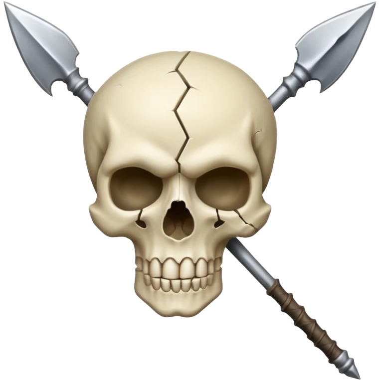 broken skull spear emoji