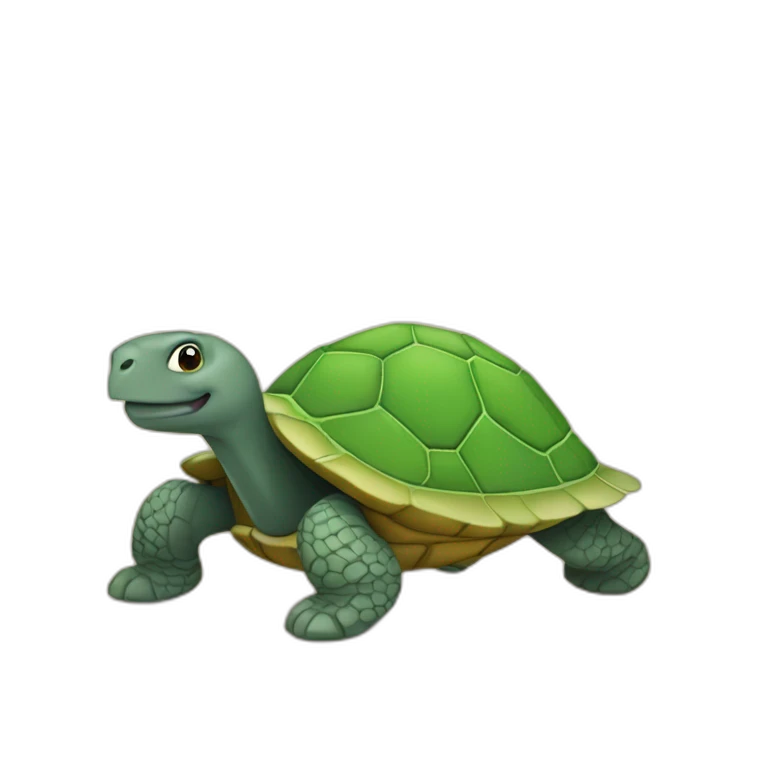 Cheval sur une tortue emoji