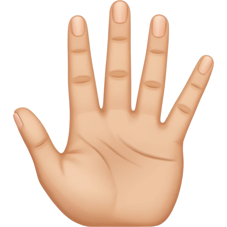 Yvl hand sign only 3 fingers up including thumb emoji