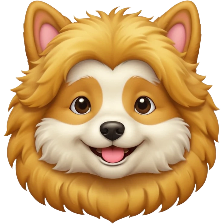 cute fluffy dog emoji
