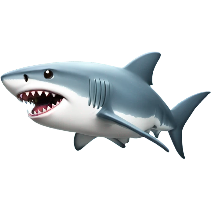 A shark with a laser gun emoji